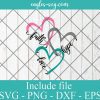 Faith Hope and Love svg Png Locking hearts svg Religious svg Jesus SVG, Cricut Cut Files, Png