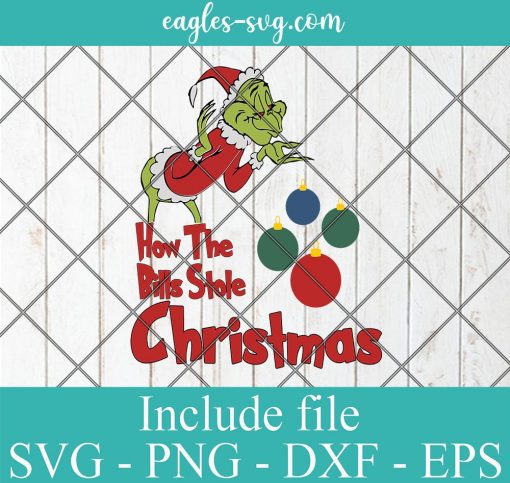 How The Bills Stole Christmas svg, Merry grinchmas Svg, Png, Cricut File Silhouette Art
