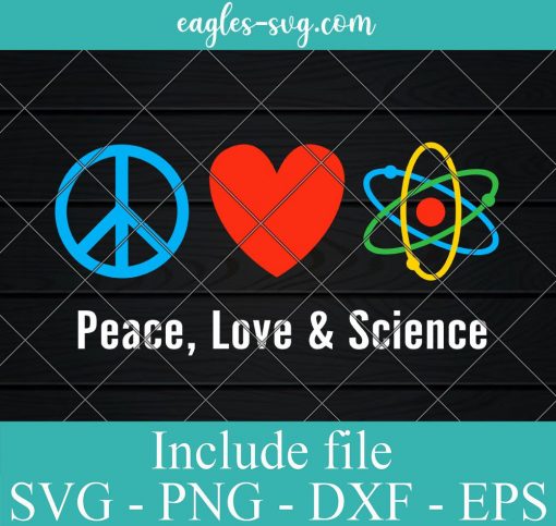 Neil deGrasse Tyson Peace, Love & Science Svg, Png, Cricut File Silhouette Art