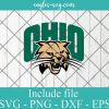 Ohio Bobcats logo SVG, Cricut Cut Files, Png, NCAA Mascot University College Svg