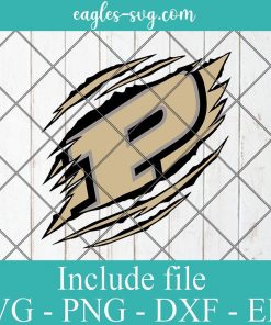 Ripped Claw Purdue Boilermakers Svg, Purdue University Svg, PU, University College Svg, png, cricut