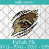 Ripped Claw Western Michigan Broncos SVG, Cricut Cut Files, Png, NCAA Mascot University College Svg