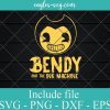 Vintage Fun Bendy and the Ink Machine SVG, Cricut Cut Files, Png