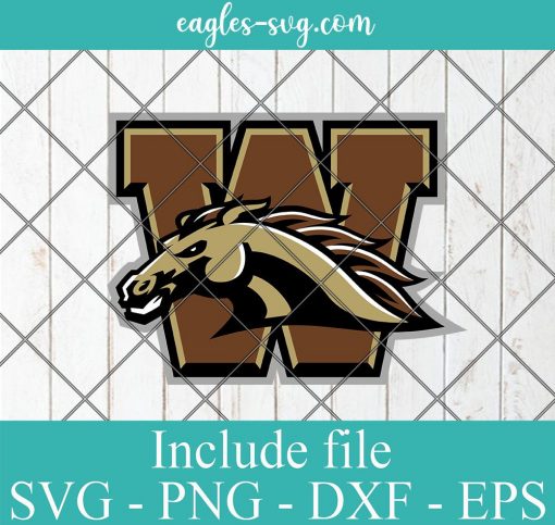 Western Michigan Broncos Logo SVG, Cricut Cut Files, Png, NCAA Mascot University College Svg