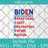 Anti President Joe Biden Idiot Svg, Png, Cricut File Silhouette Art