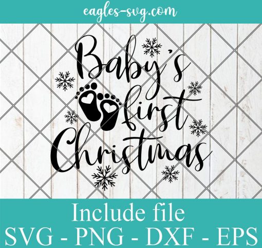 Baby's first christmas svg, My first Christmas 2021 Svg, Png, Cricut File Silhouette Art