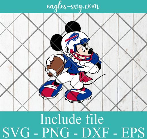 Buffalo Bills Mickey Mouse SVG PNG Design Download
