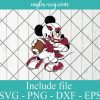 Mickey Mouse Arizona Cardinals SVG PNG EPS DXF Design