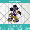 Baltimore Ravens Mickey Mouse Svg, Png for Cricut Silhouette Art