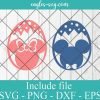 Disney Mickey Mouse Easter Eggs Svg, Png, Cricut File Silhouette Art