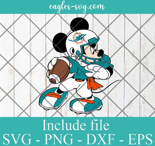 Miami Dolphins Mickey Mouse SVG PNG Design Download