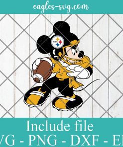 Mickey Mouse Steelers SVG PNG Design