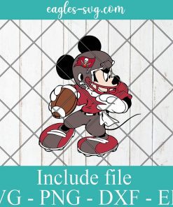 Tampa Bay Buccaneers Football Mickey Svg, Png, Layered Cricut File Silhouette Art