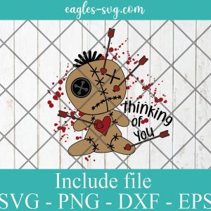 Anti Valentine Voodoo Doll Thinking of You Svg, Png, Cricut File Silhouette Art
