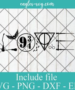Harry Potter Wizard Love Svg, Png, Cricut File Silhouette Art