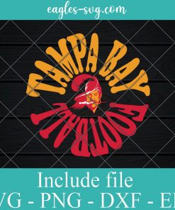 Hippy Tampa Bay Buccaneers SVG - Vintage Football Svg, Png, Cricut File Silhouette Art