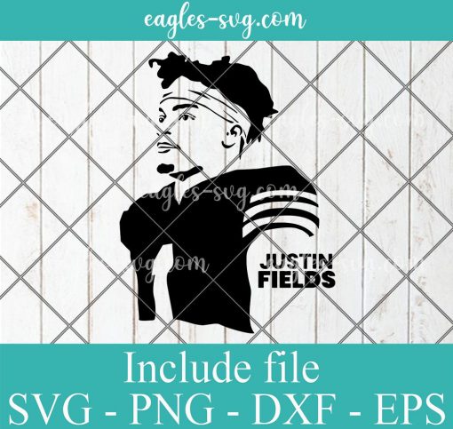 Justin Fields Chicago Bears Svg, Png, Cricut File Silhouette Art
