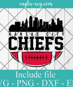 Kansas City Chiefs Skyline Missouri Svg, Png, Cricut File Silhouette Art
