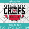 Kansas City Chiefs svg, chiefs cricut file, nfl svg, american football svg file, sport svg, pdf, png