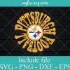 Retro Pittsburgh Steelers Svg, Png, Cricut File Silhouette Art