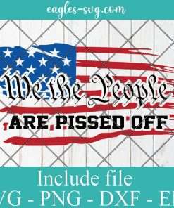 We The People Are Pissed Off American Flag Svg, Png, Cricut File Silhouette Art