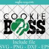 Cookie Boss Girl Scout - svg pdf png for silhouette or cricut