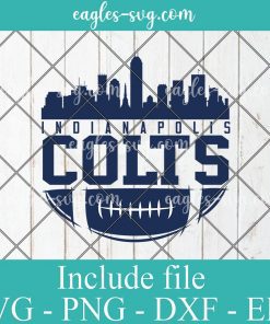Indianapolis Colts svg, Indianapolis Skyline Silhouette, nfl svg, american football svg file, sport svg , pdf, png