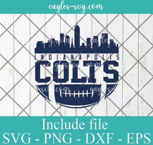 Indianapolis Colts svg, Indianapolis Skyline Silhouette, nfl svg, american football svg file, sport svg , pdf, png