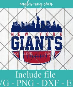 New York Giants svg, New York Skyline Silhouette, nfl svg, american football svg file, sport svg , pdf, png