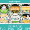Easter Welcome Sign Bundle Svg Cricut File Silhouette, Png