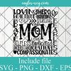 Mom Typography Svg, Mother's Day svg, Png, Cricut svg, Silhouette