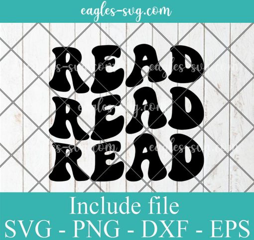 Read Across America Svg Cut File Silhouette, Png, Wavy Letters Svg