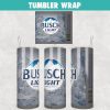 Busch Light Can Beer Tumbler Wrap Templates 20oz Skinny PNG Sublimation Design, Label Beer Tumbler PNG