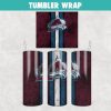 Hockey Colorado Avalanche Grunge Tumbler Wrap Templates 20oz Skinny Sublimation Design, JPG Digital Download