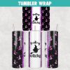 Feeling witchy Halloween Tumbler Wrap 20oz Skinny Sublimation Design, PNG File Digital Download