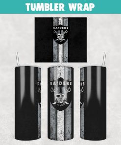 Football Las Vegas Raiders Grunge Tumbler Wrap Templates 20oz Skinny Sublimation Design, JPG Digital Download