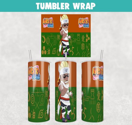 Killer Bee Naruto Anime Tumbler Wrap Templates 20oz Skinny Sublimation Design, PNG File Digital Download