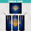 New York Knicks Basketball Tumbler Wrap Templates 20oz Skinny Sublimation Design, PNG Digital Download