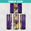 LSU Tigers Grunge Tumbler Wrap Templates 20oz Skinny Sublimation Design, JPG Digital Download