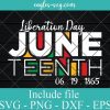 Liberation Day Juneteenth Since 1865 Svg, Png Printable, Cricut & Silhouette, Sublimation