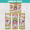 Messy bun True crime junkie Halloween Tumbler Wrap 20oz Skinny Sublimation Design, PNG File Digital Download
