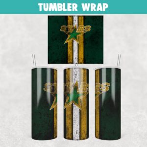 Minnesota North Stars Grunge Tumbler Wrap Templates 20oz Skinny Sublimation Design, JPG Digital Download