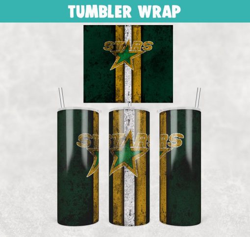 Minnesota North Stars Grunge Tumbler Wrap Templates 20oz Skinny Sublimation Design, JPG Digital Download