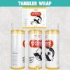 National Bohemian Tumbler Wrap Templates 20oz Skinny PNG Sublimation Design, Label Beer Tumbler PNG
