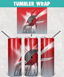 Portland Trail Blazers Basketball Tumbler Wrap Templates 20oz Skinny Sublimation Design, PNG Digital Download