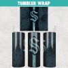 Seattle Kraken Hockey Grunge Tumbler Wrap Templates 20oz Skinny Sublimation Design, JPG Digital Download