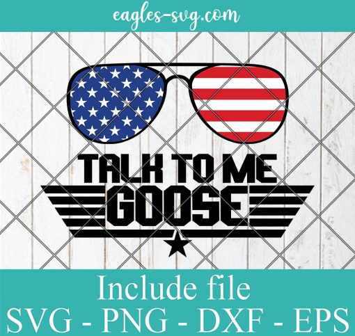 Talk To Me Goose Usa Flag Glasses Svg, Png Printable, Cricut & Silhouette, Top Gun Svg, Aviator Glasses
