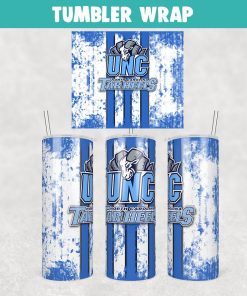 UNC Tar Heels Grunge Tumbler Wrap Templates 20oz Skinny Sublimation Design, JPG Digital Download