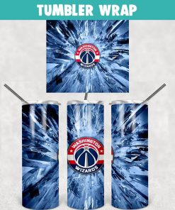 Washington Wizards Basketball Tumbler Wrap Templates 20oz Skinny Sublimation Design, PNG Digital Download