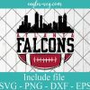 Atlanta Falcons Football Skyline Svg, Atlanta Georgia Skyline Svg, Png, Cricut & Silhouette